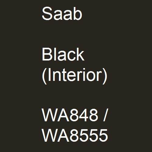 Saab, Black (Interior), WA848 / WA8555.